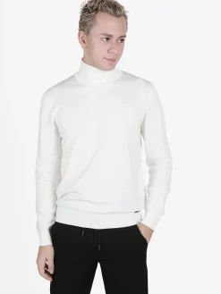 Baci & Abbracci Pullover dolcevita in maglia da uomo