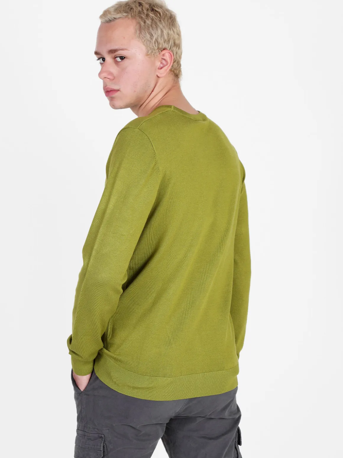 Baci & Abbracci Pullover girocollo da uomo in maglia