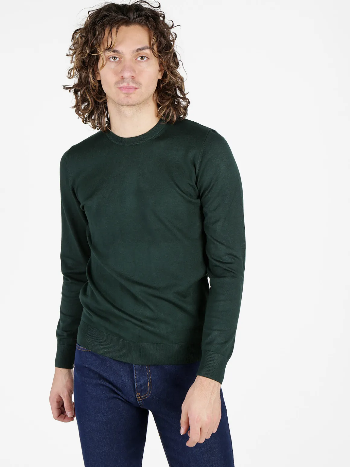Baci & Abbracci Pullover girocollo da uomo in maglia