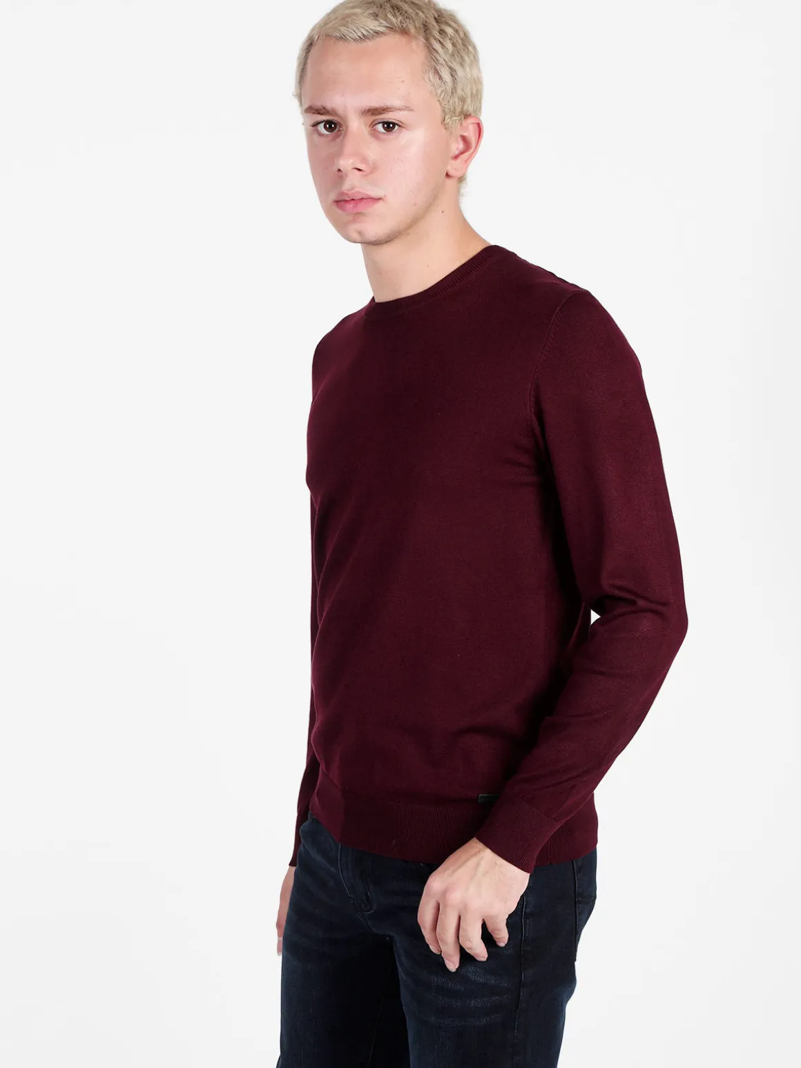 Baci & Abbracci Pullover girocollo da uomo in maglia