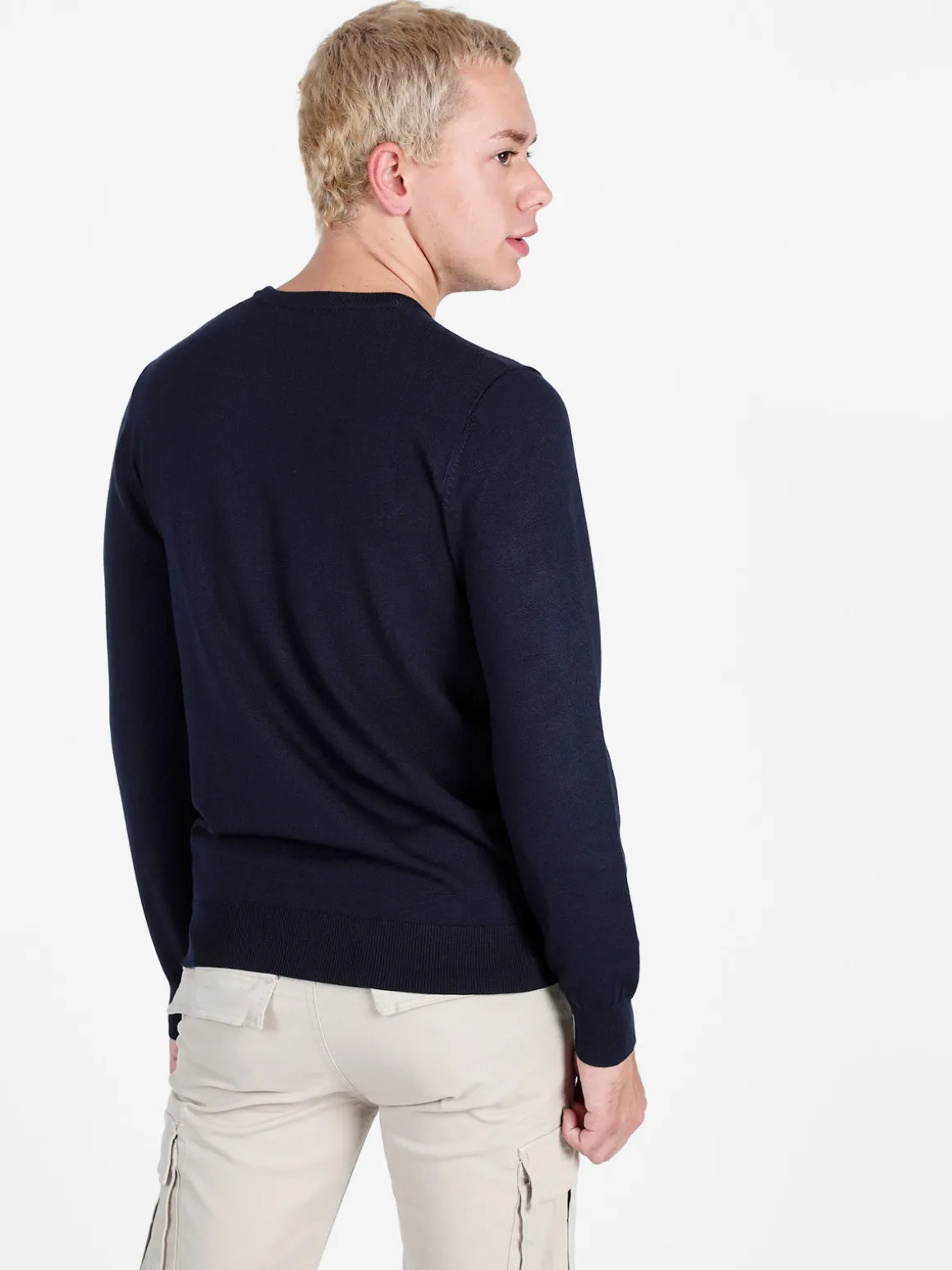 Baci & Abbracci Pullover girocollo da uomo in maglia