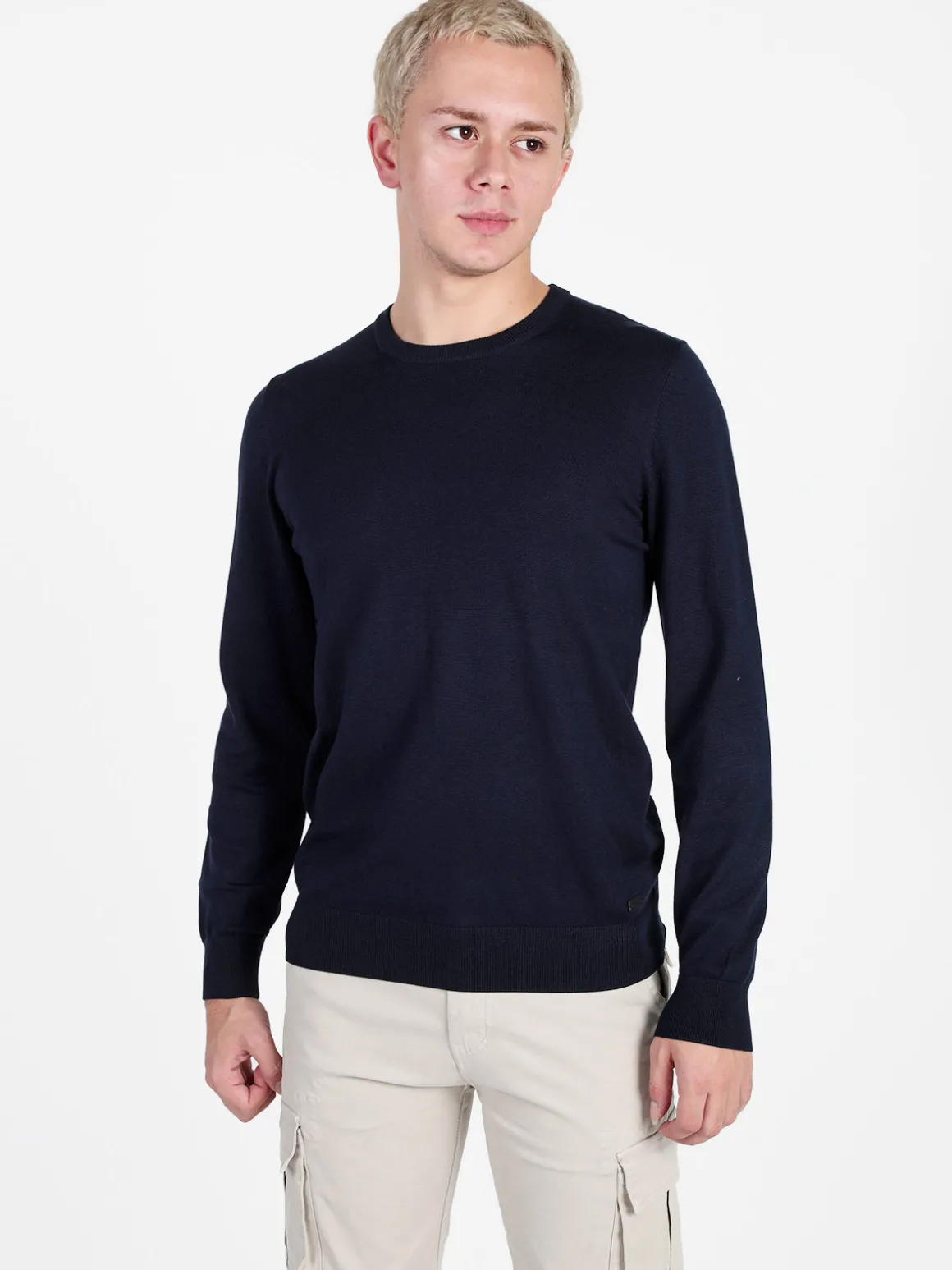 Baci & Abbracci Pullover girocollo da uomo in maglia