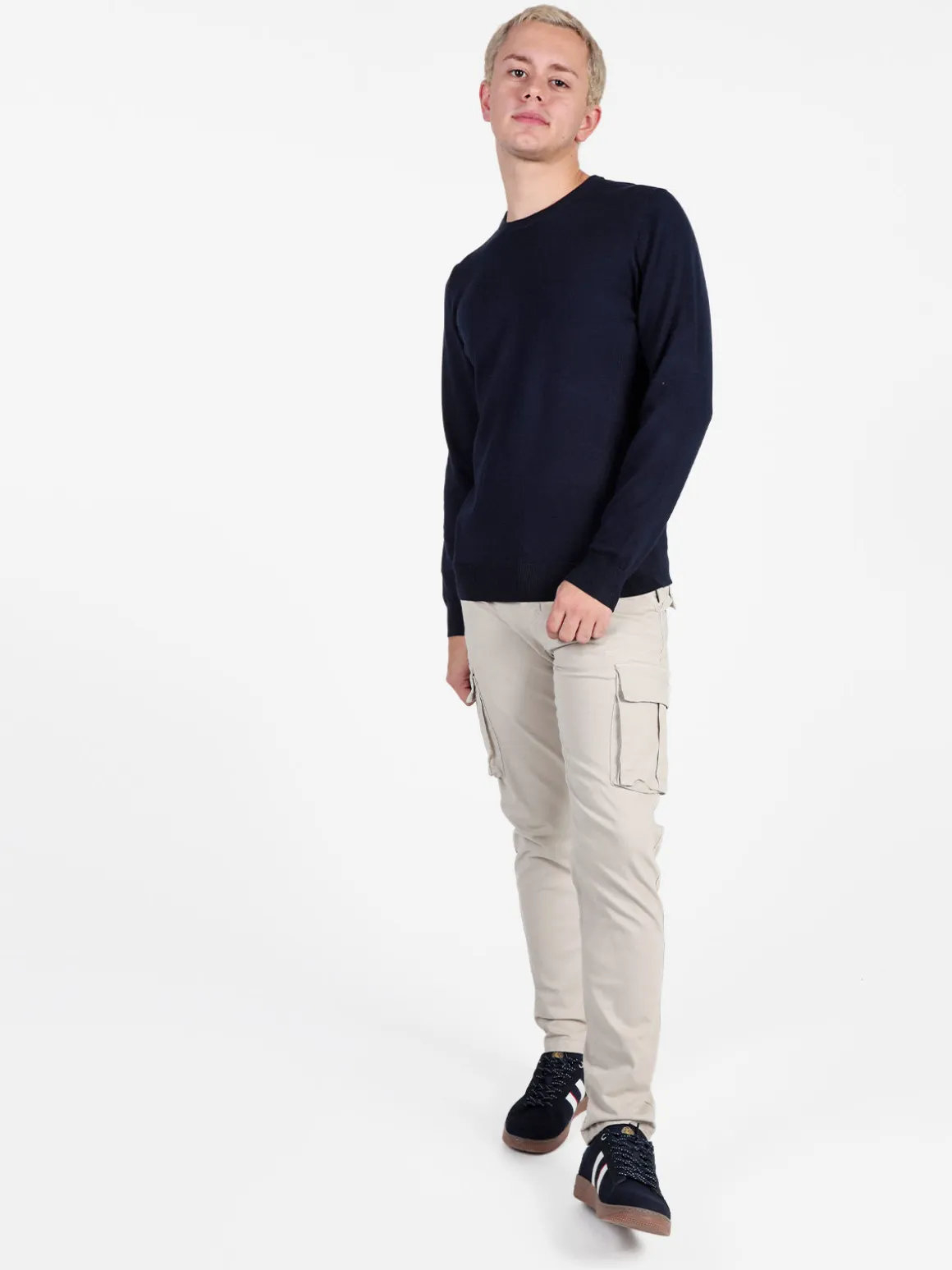 Baci & Abbracci Pullover girocollo da uomo in maglia