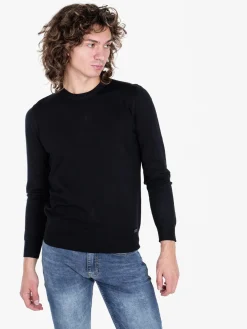 Baci & Abbracci Pullover girocollo da uomo in maglia