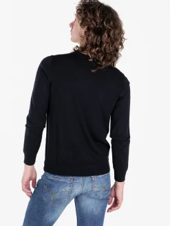 Baci & Abbracci Pullover girocollo da uomo in maglia