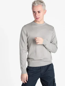 Baci & Abbracci Pullover girocollo da uomo in maglia extra fine
