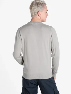 Baci & Abbracci Pullover girocollo da uomo in maglia extra fine