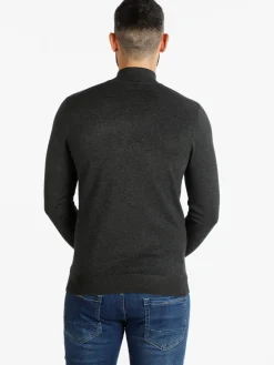 Baci & Abbracci Pullover uomo in maglia mezza zip
