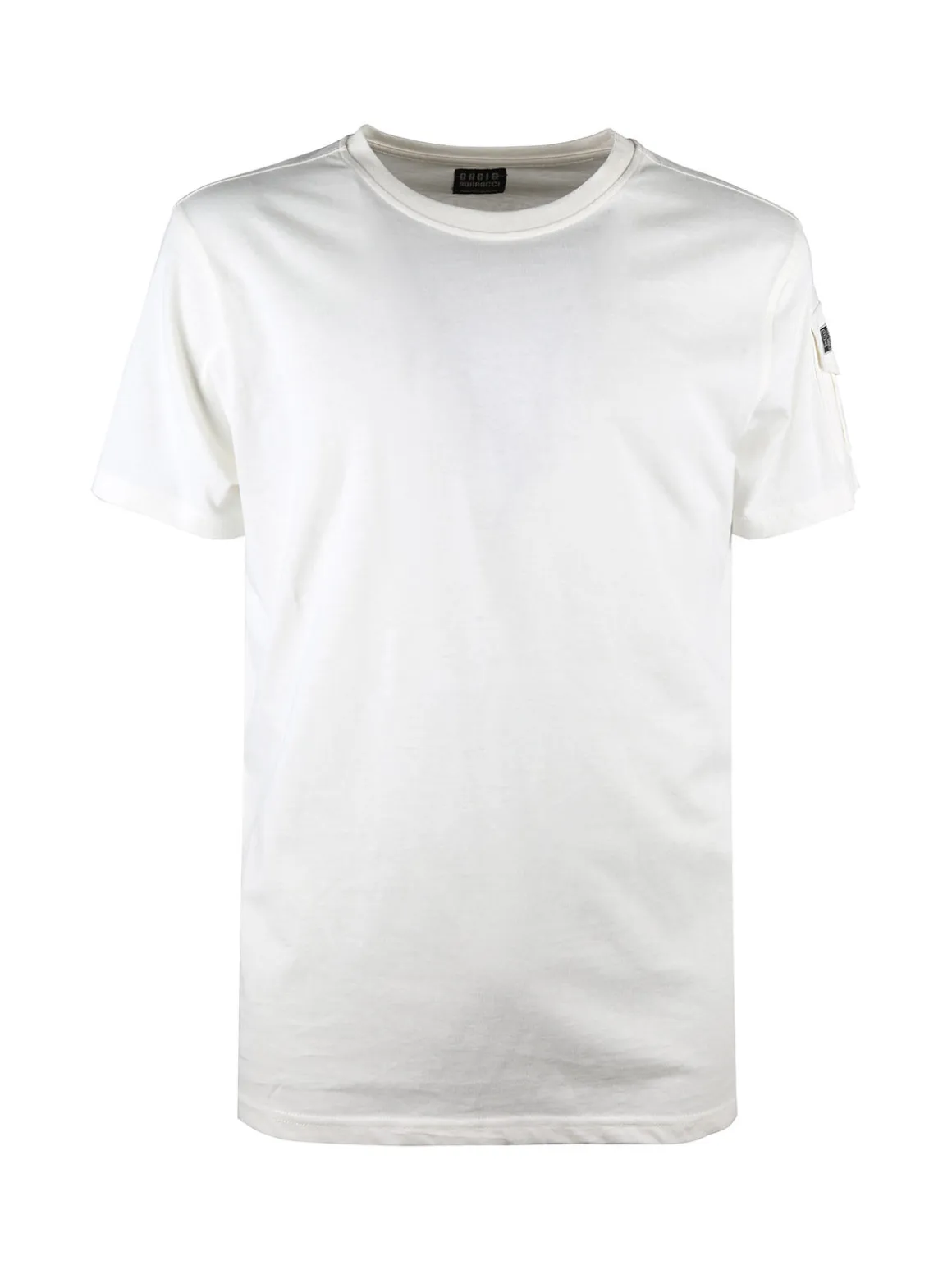 Baci & Abbracci T-shirt da uomo in cotone con taschino sulla manica