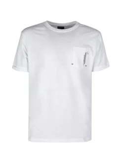 Baci & Abbracci T-shirt da uomo in cotone con taschino