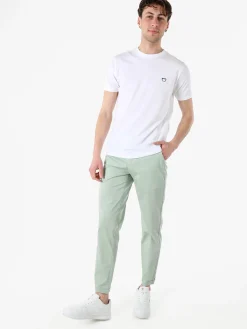 Baci & Abbracci T-shirt girocollo in cotone da uomo con logo - bianco