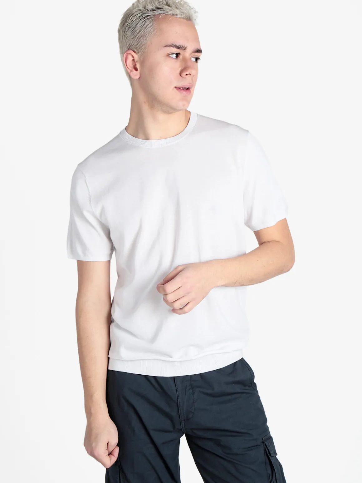 Baci & Abbracci T-shirt girocollo da uomo in maglia