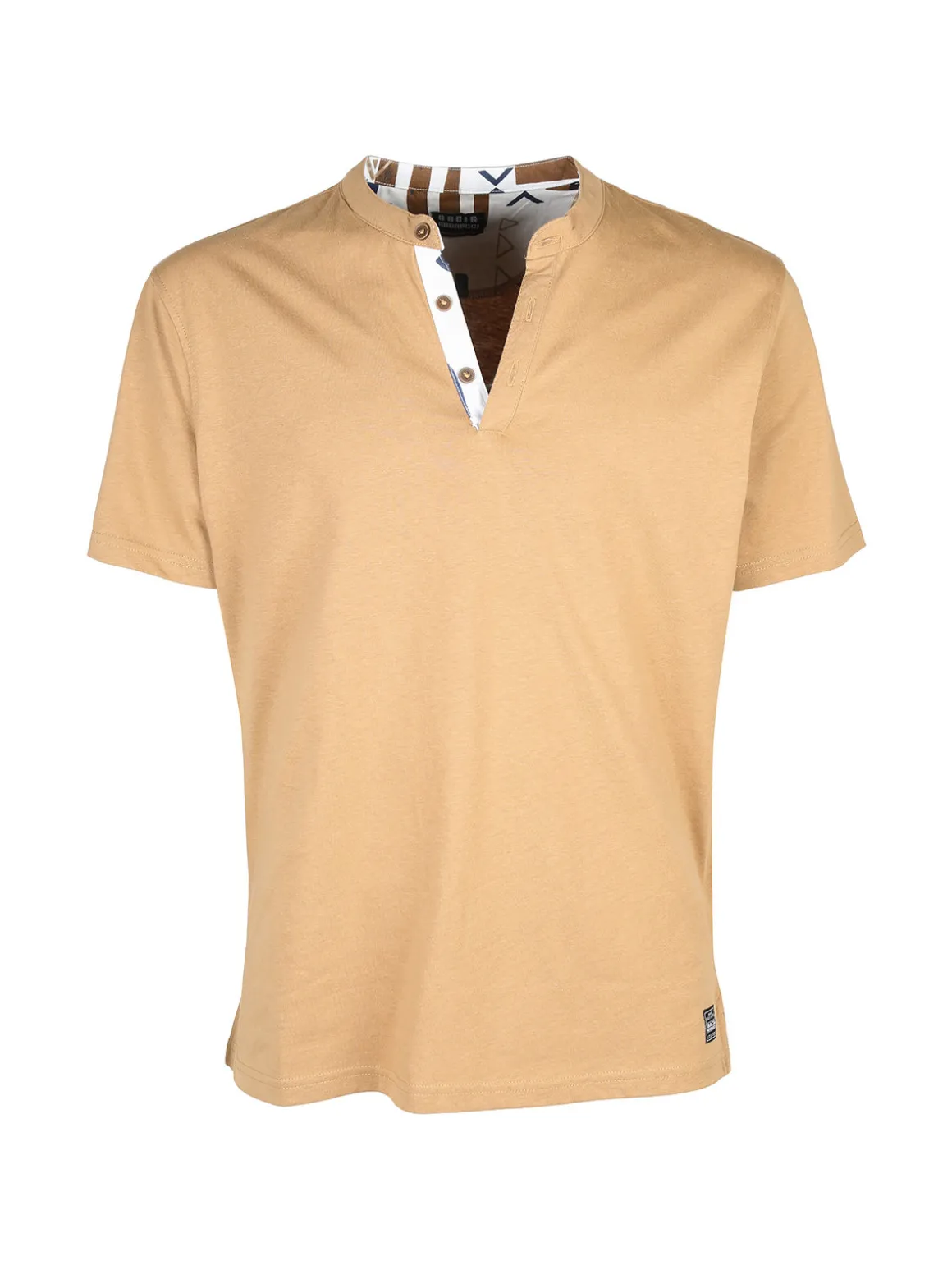 Baci & Abbracci T-shirt uomo con bottoncini sullo scollo