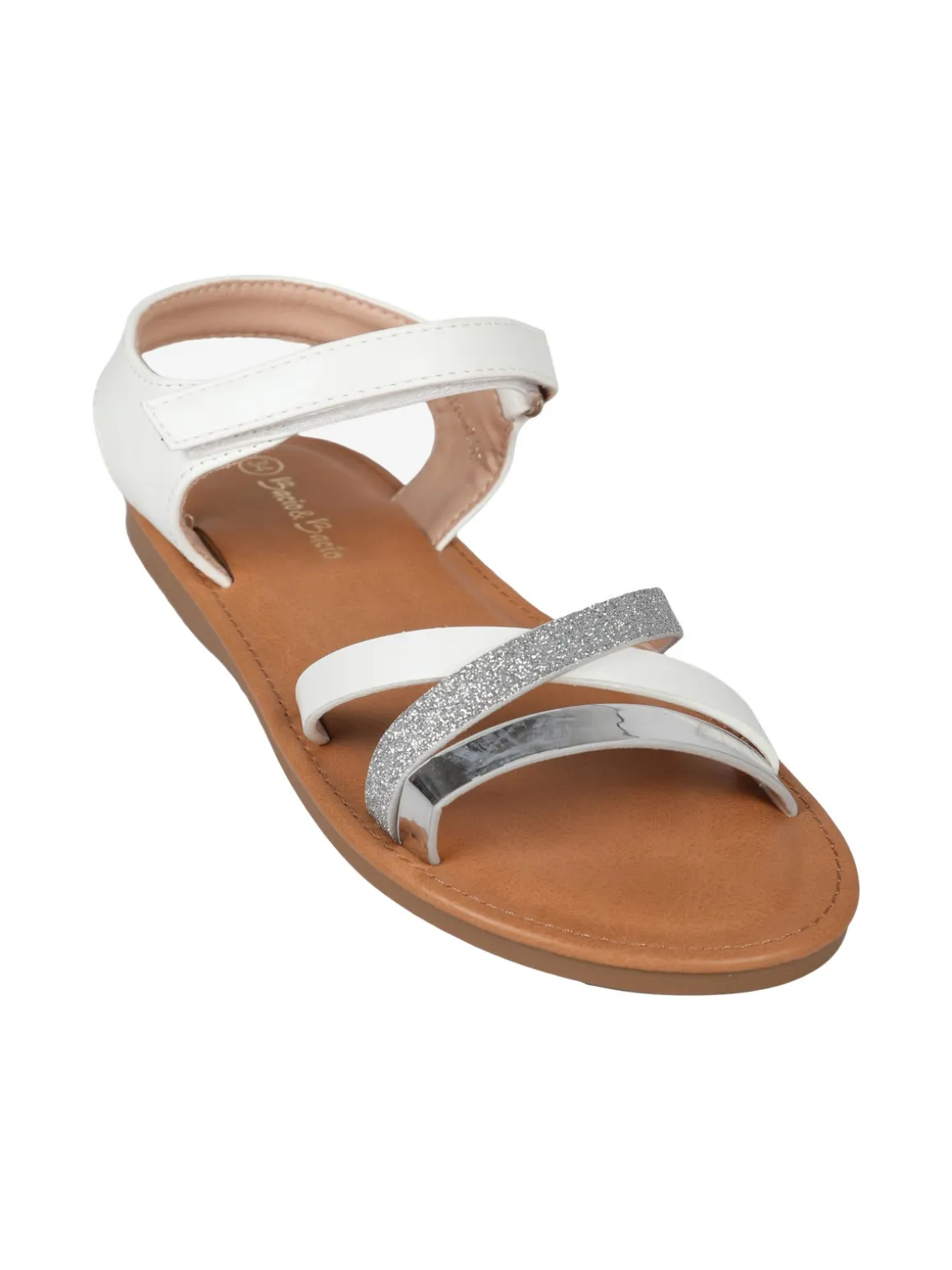 Bacio & Bacio Sandali da ragazza glitter con cinturino a strappo