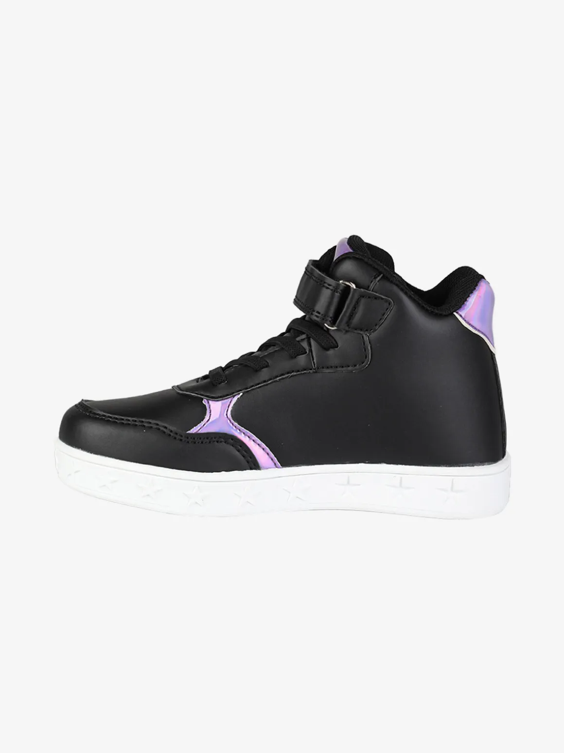 Bacio & Bacio Sneakers alte da bambina con cinturino a strappo e luci
