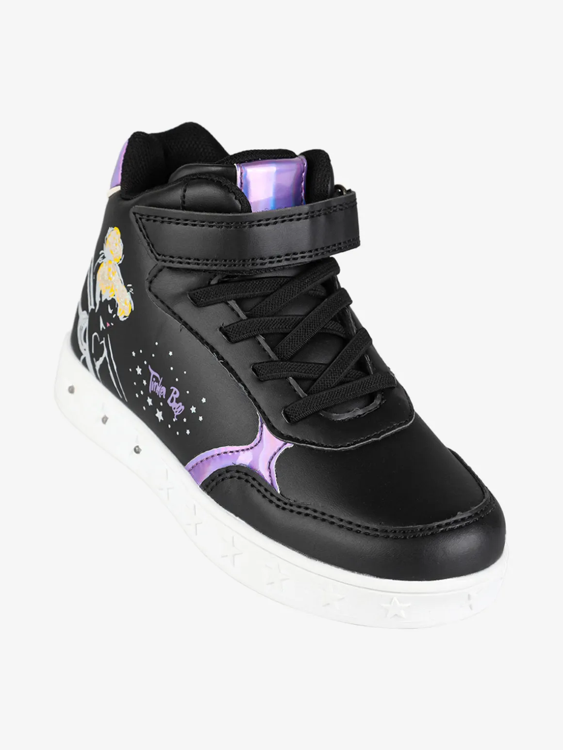 Bacio & Bacio Sneakers alte da bambina con cinturino a strappo e luci