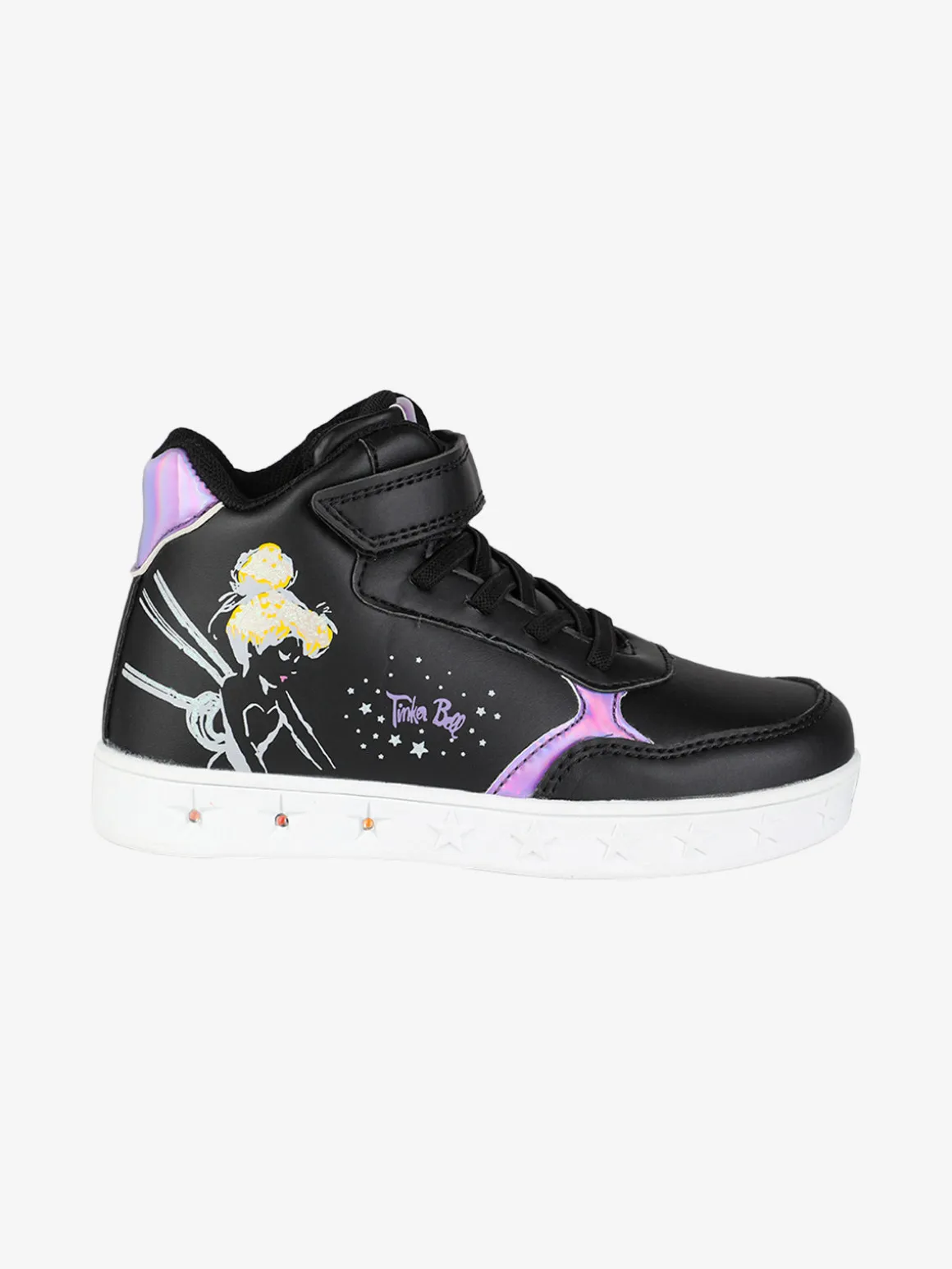 Bacio & Bacio Sneakers alte da bambina con cinturino a strappo e luci