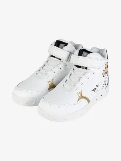Bacio & Bacio Sneakers alte da ragazza con cinturino a strappo e luci