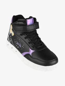 Bacio & Bacio Sneakers alte da ragazza con cinturino a strappo e luci