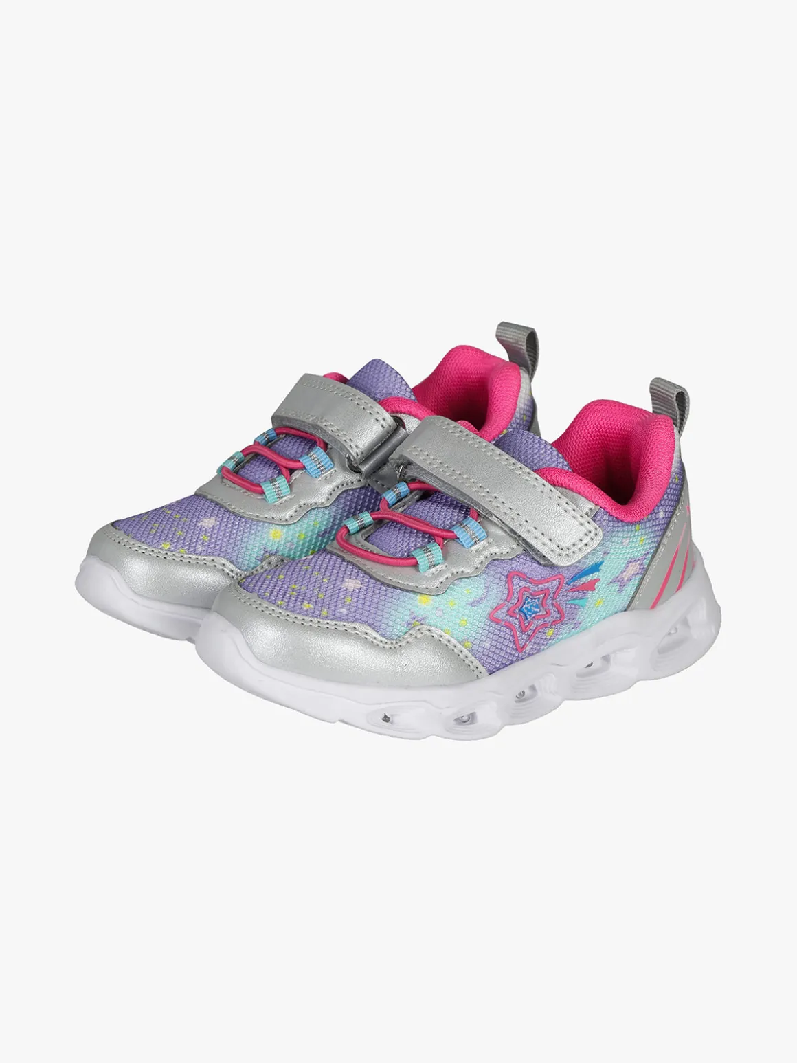 Bacio & Bacio Sneakers da bambina con chiusura a strappo e luci
