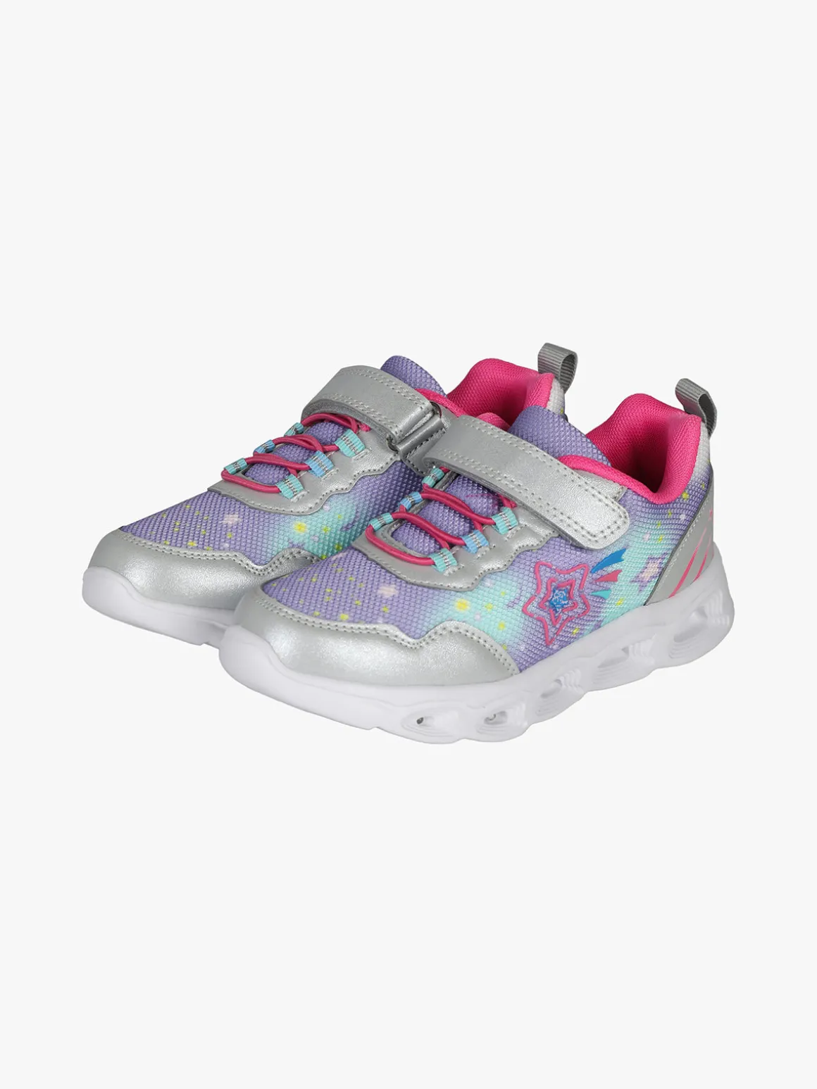 Bacio & Bacio Sneakers da ragazza con chiusura a strappo e luci