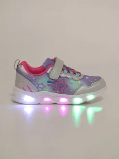 Bacio & Bacio Sneakers da ragazza con chiusura a strappo e luci