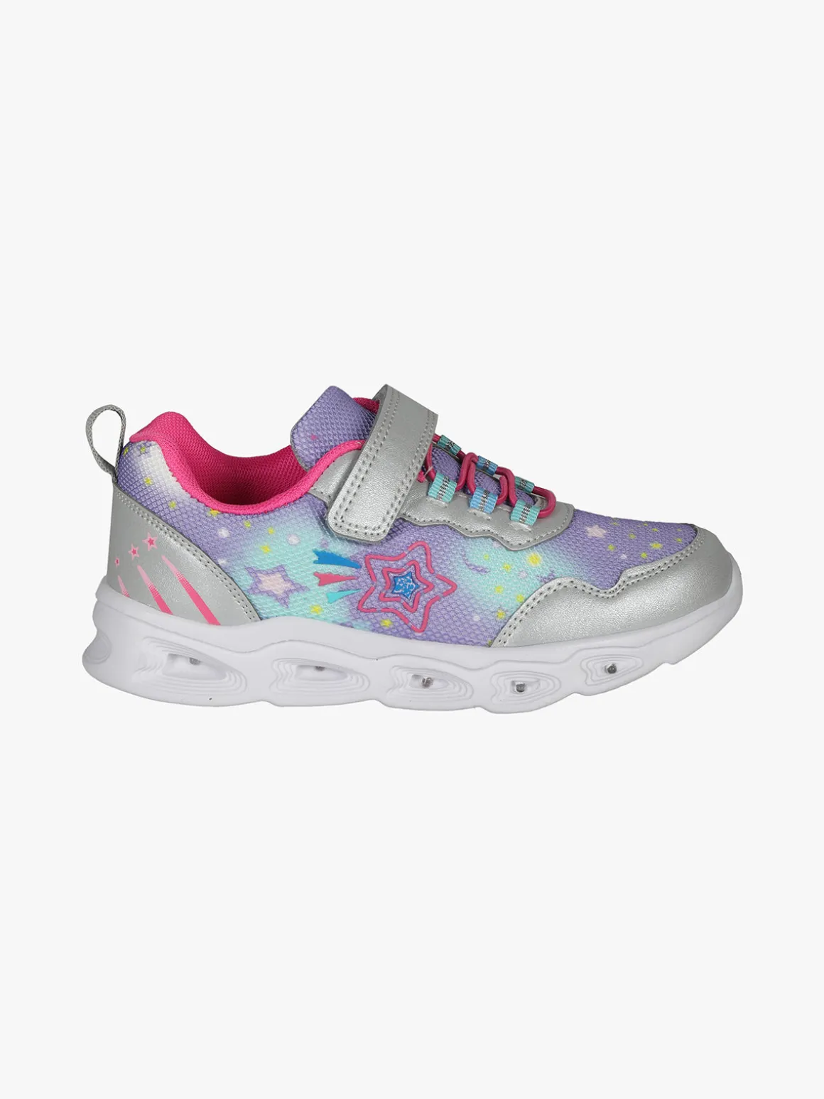 Bacio & Bacio Sneakers da ragazza con chiusura a strappo e luci