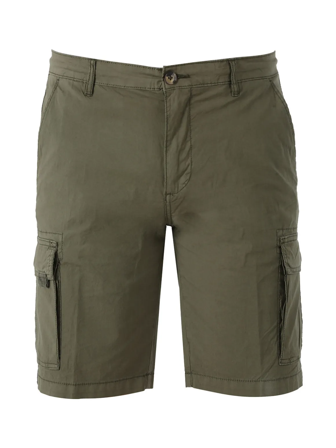 Bad Boys Bermuda da uomo in cotone con tasconi laterali - militare