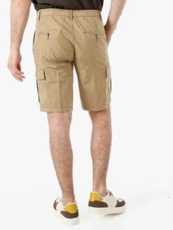 Bad Boys Bermuda da uomo in cotone con tasconi laterali - khaki