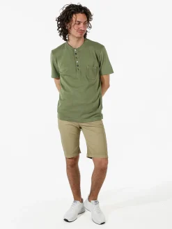 Bad Boys Maglia da uomo in cotone a maniche corte con taschino - militare