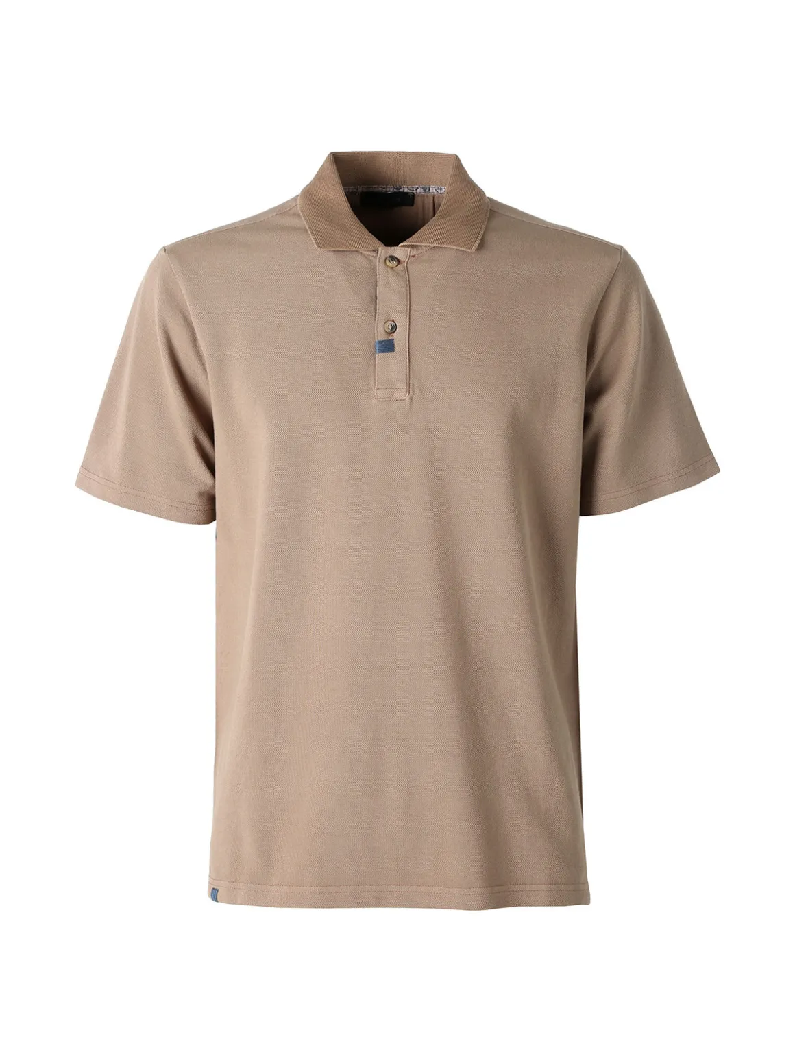 Bad Boys Polo in cotone da uomo a maniche corte - taupe
