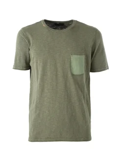 Bad Boys T-shirt da uomo in maglia con taschino - militare