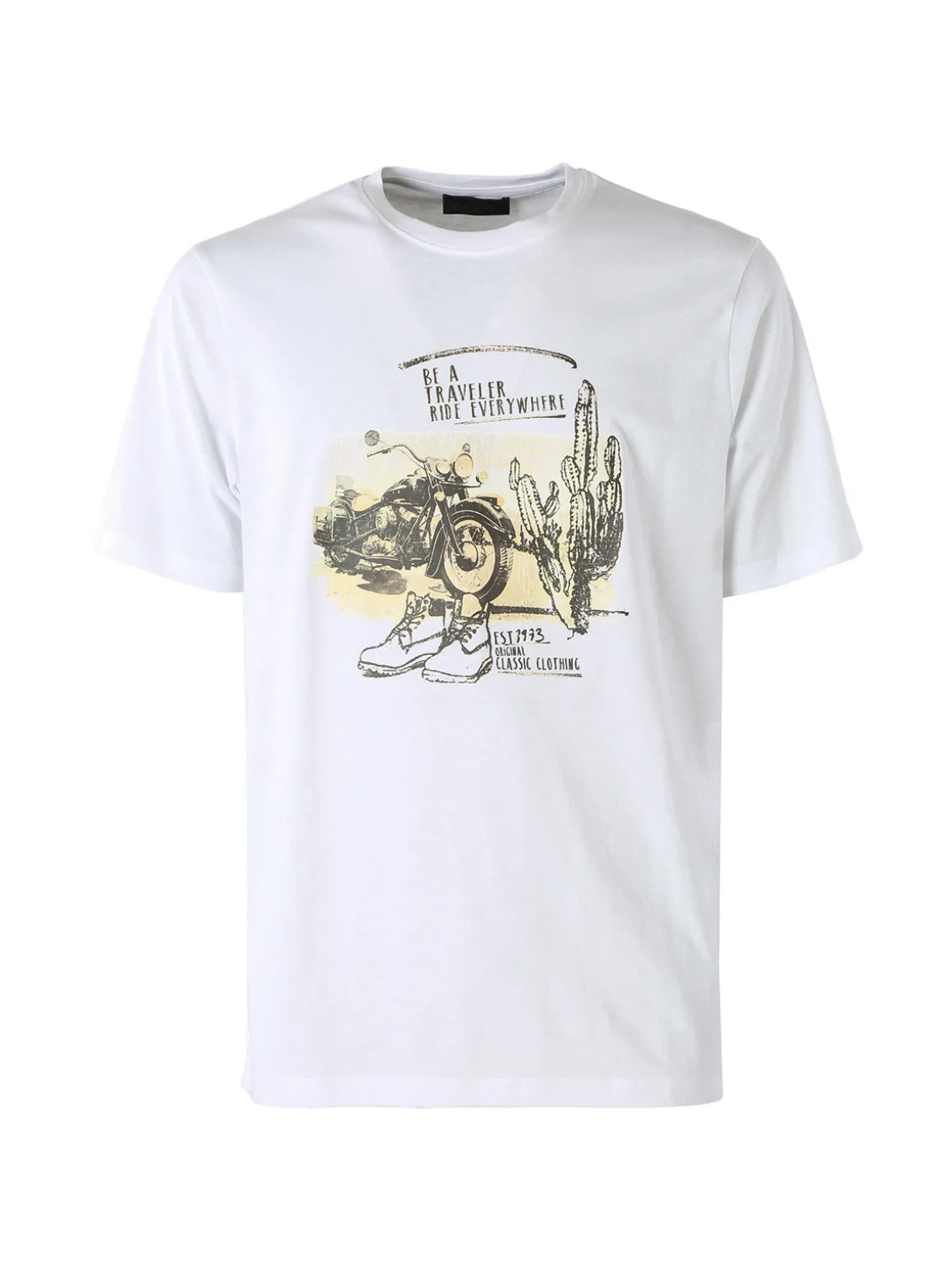 Bad Boys T-shirt in cotone da uomo con stampa - bianco
