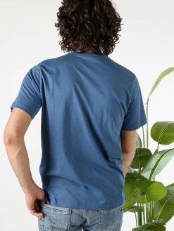Bad Boys T-shirt in cotone da uomo con stampa - blu