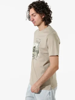 Bad Boys T-shirt in cotone da uomo con stampa - sabbia
