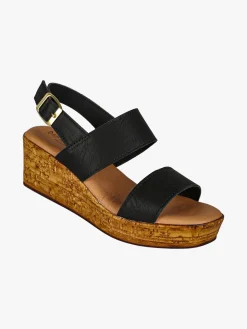 Baia Delle Zagare Sandali donna con zeppa e plateau - nero