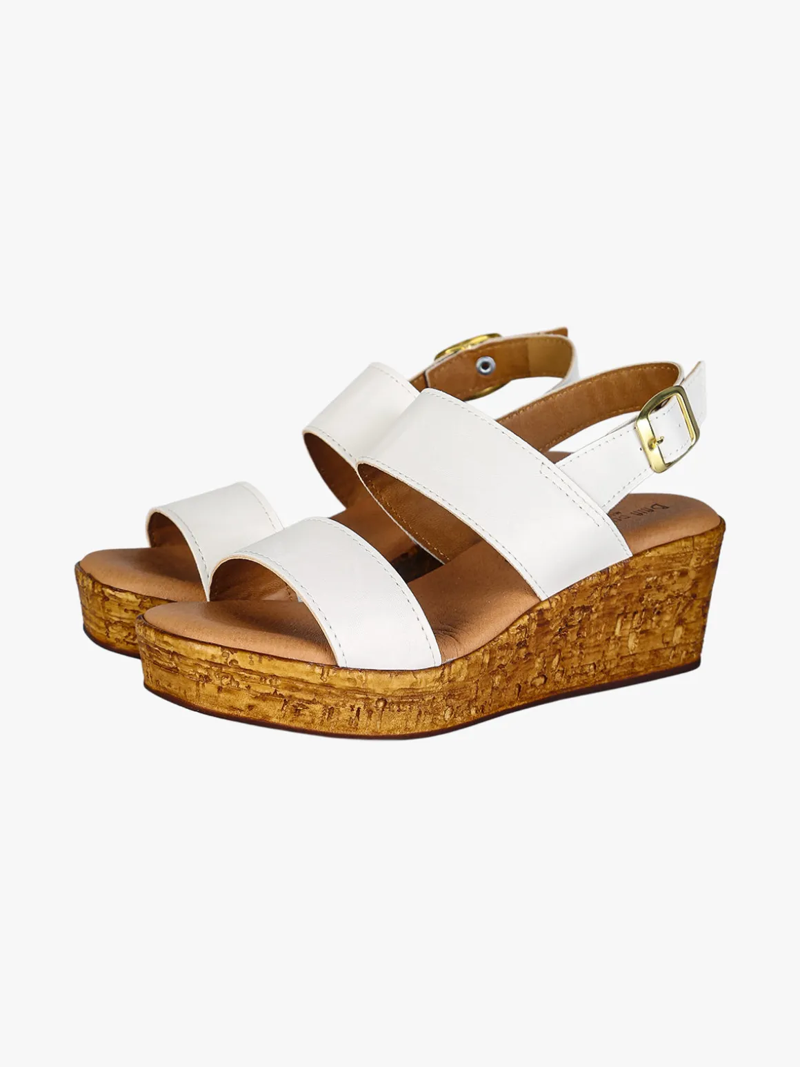 Baia Delle Zagare Sandali donna con zeppa e plateau - bianco