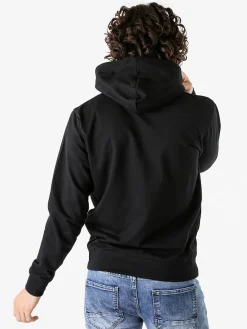 Baker'S Felpa da uomo full zip con cappuccio - nero