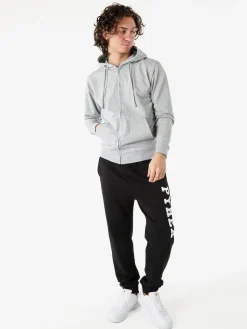Baker'S Felpa da uomo full zip con cappuccio - grigio