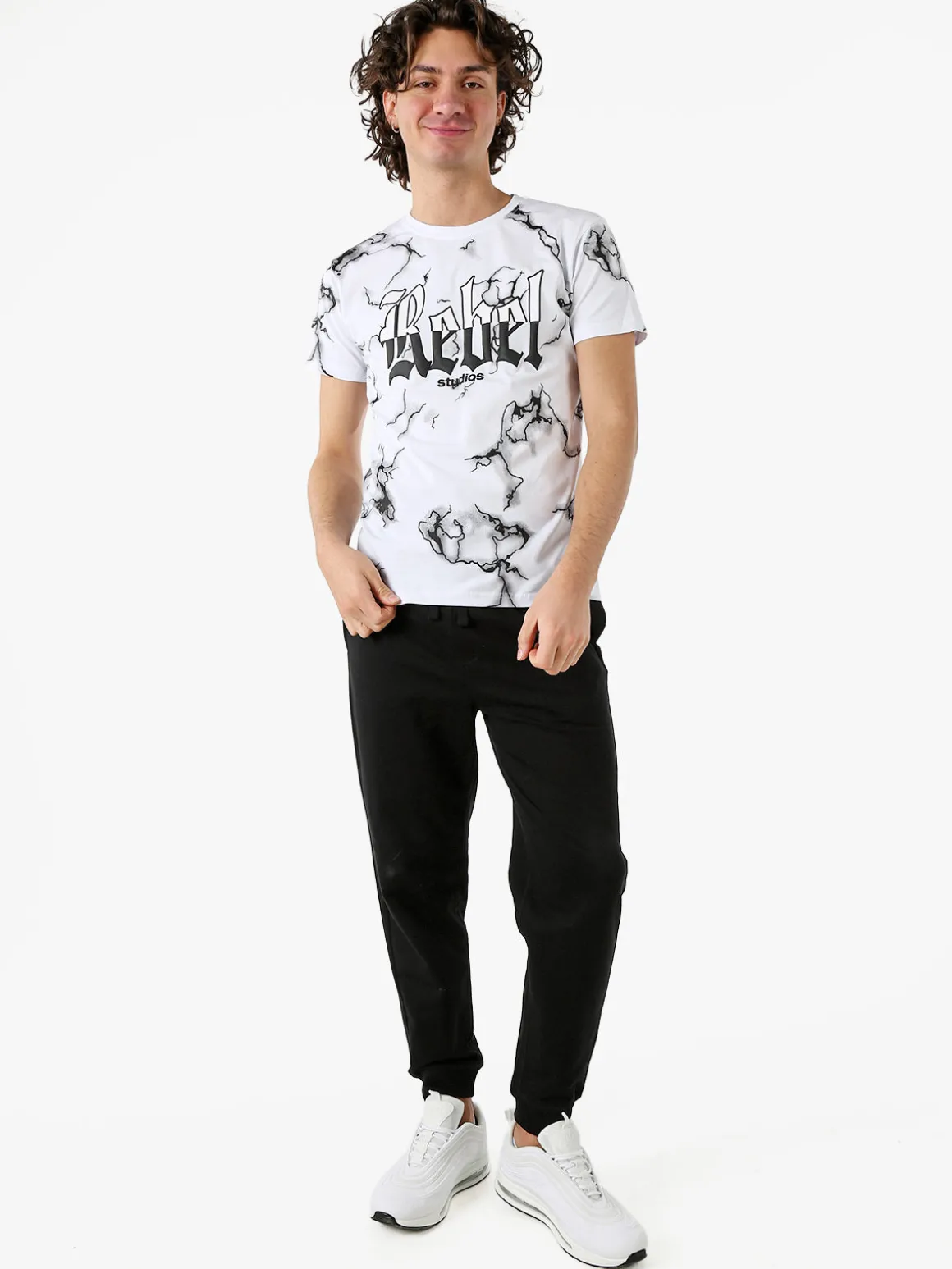 Baker'S Pantaloni tuta da uomo con coulisse e polsini - nero