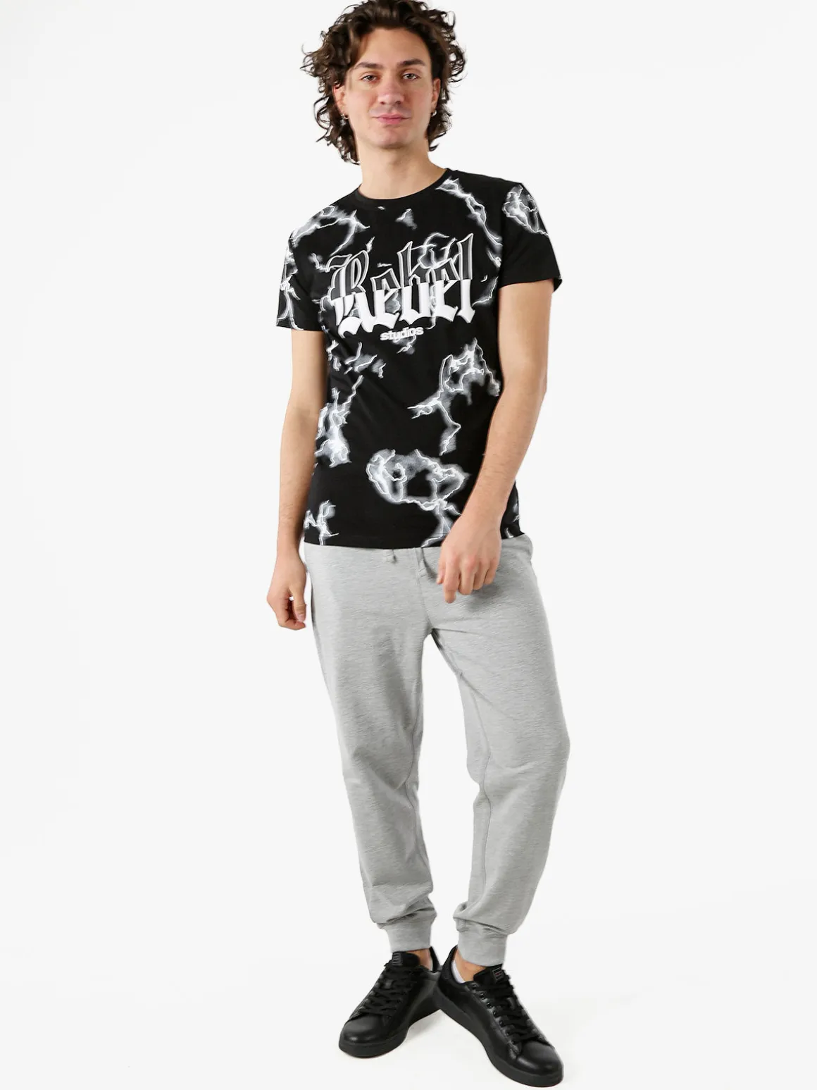 Baker'S Pantaloni tuta da uomo con coulisse e polsini - grigio