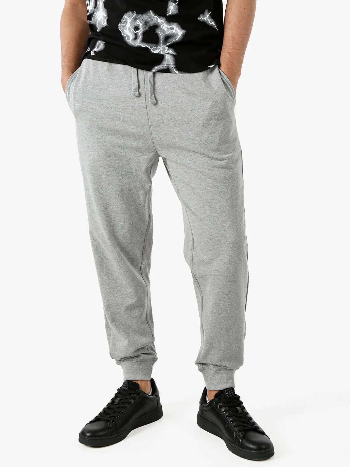 Baker'S Pantaloni tuta da uomo con coulisse e polsini - grigio