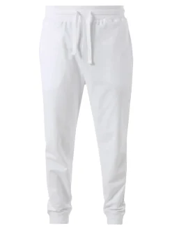 Baker'S Pantaloni tuta da uomo con coulisse e polsini - bianco