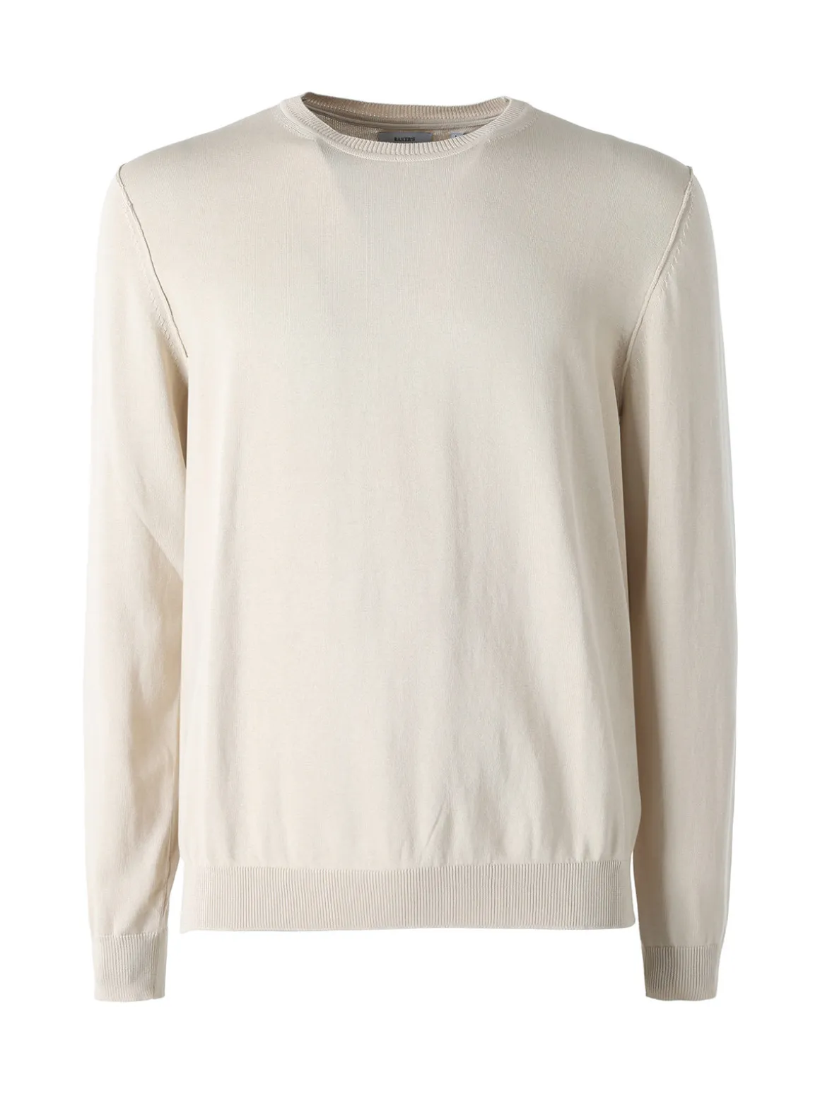 Baker'S Pullover girocollo da uomo in cotone - beige
