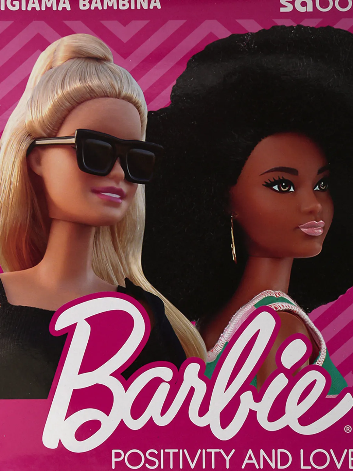 Barbie Pigiama lungo da bambina in cotone interlock