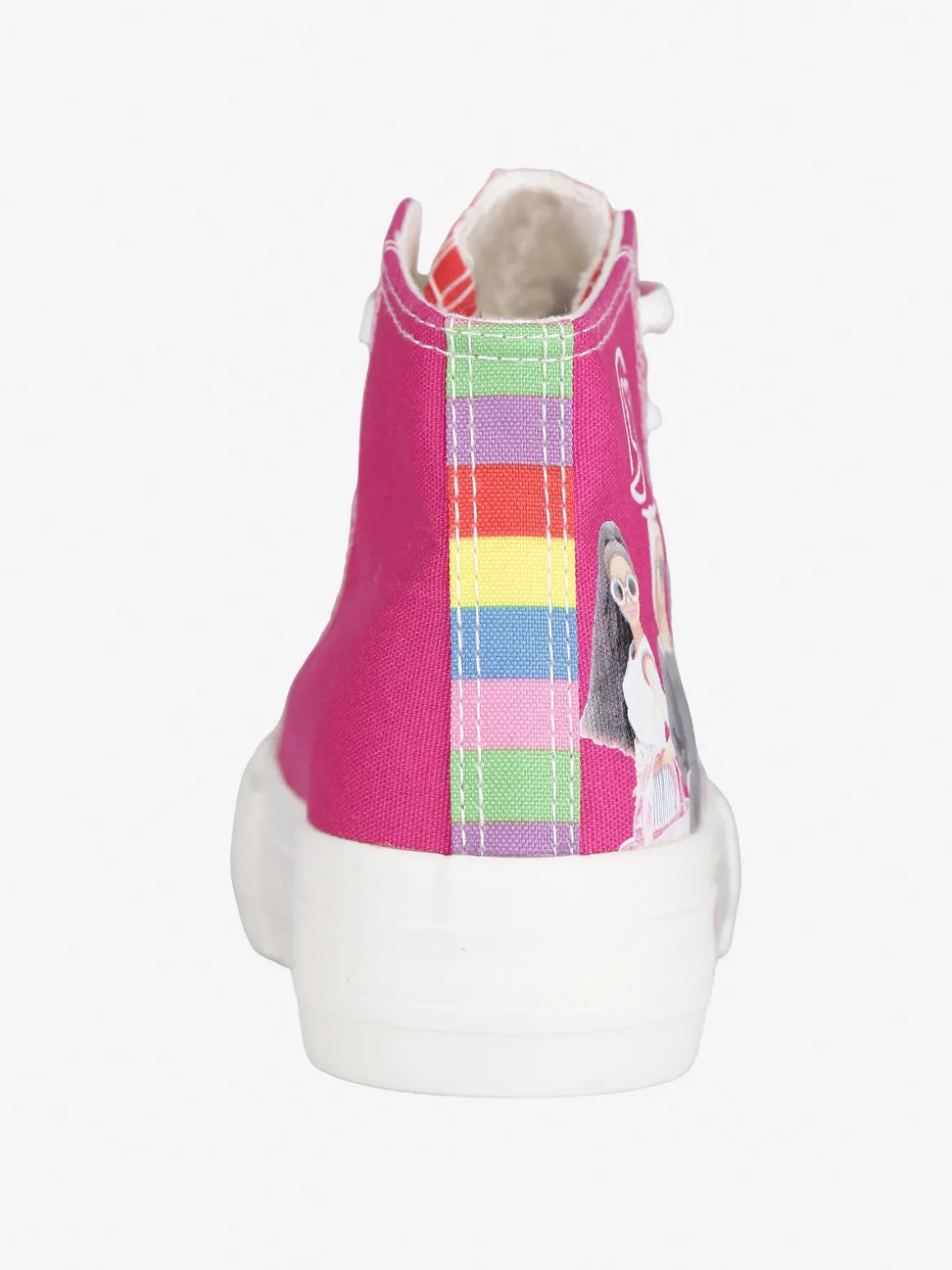 Barbie Sneakers alte da bambina in tela