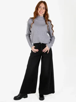 Baseventi Jeans baggy da donna - nero