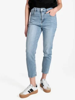 Baseventi Jeans donna boyfriend con borchie