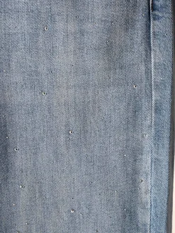 Baseventi Jeans donna mom fit con strass