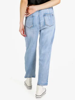 Baseventi Jeans donna mom fit con strass